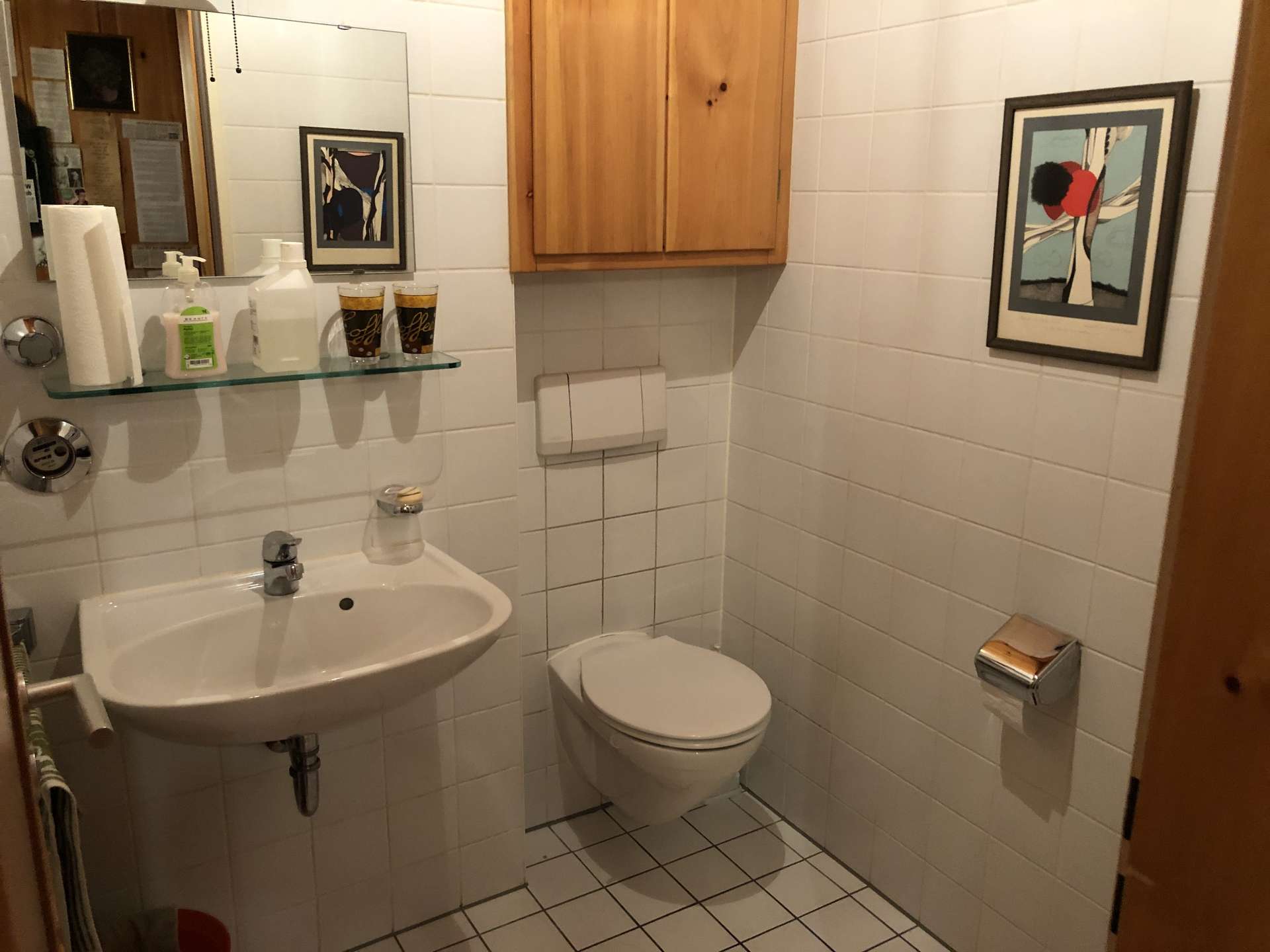 Blick in das Badezimmer