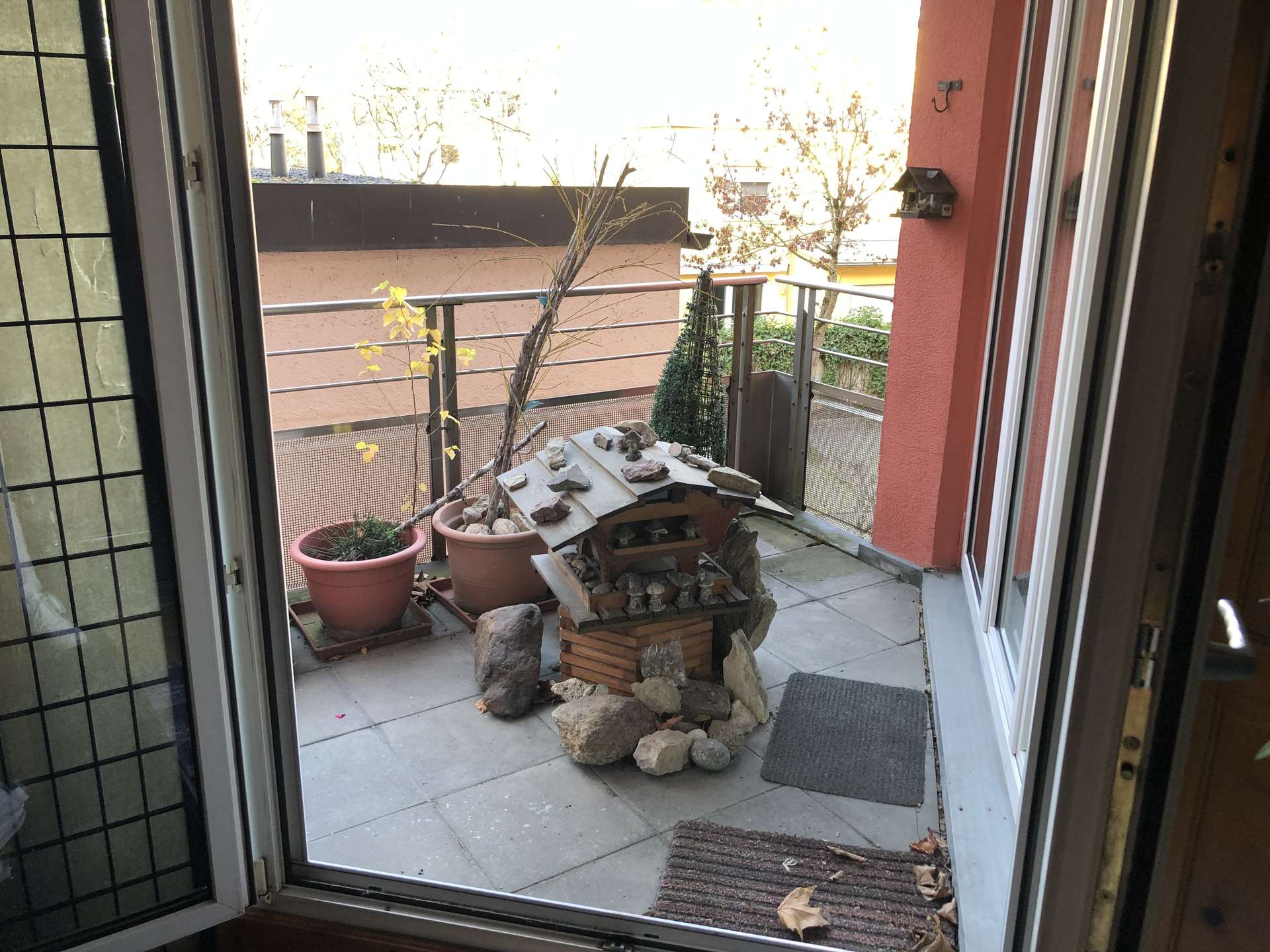 Blick auf den Balkon