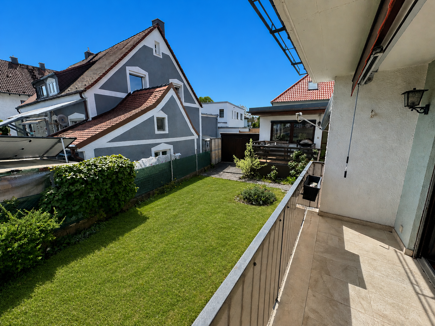 Blick vom Balkon