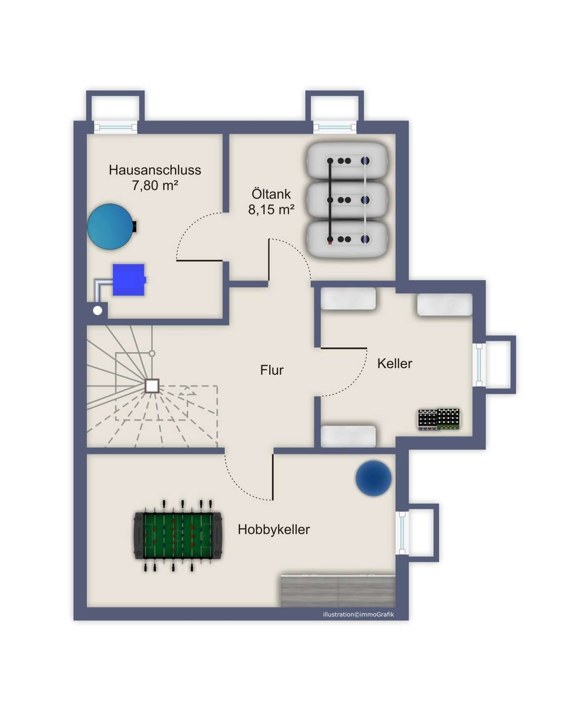 Grundriss Kellergeschoss