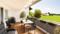 Balkon mit Blick ins Grüne