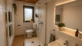 Blick in das Badezimmer