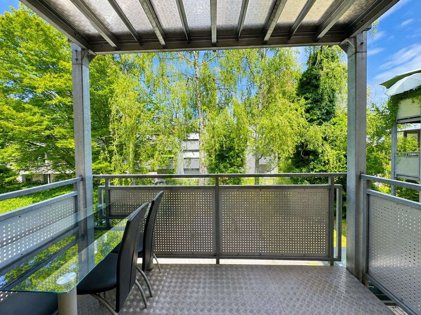 Blick auf den Balkon