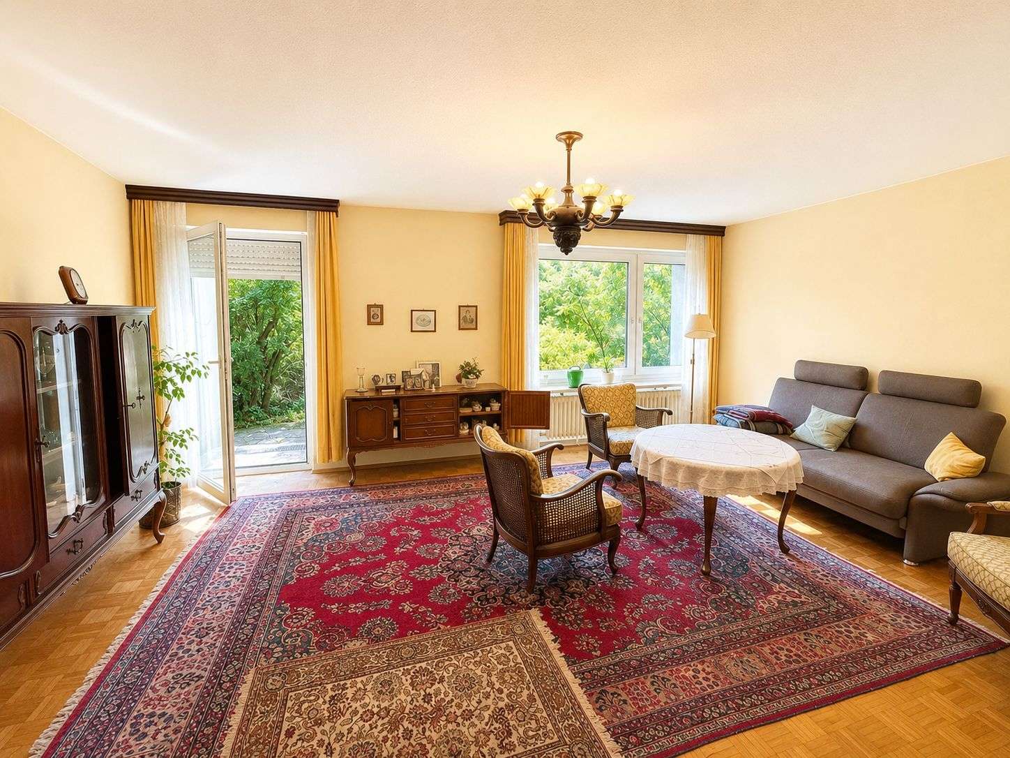 Blick in das Wohnzimmer